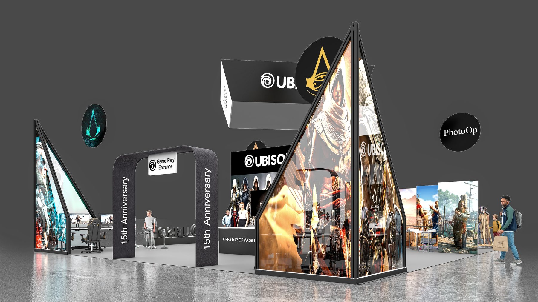 Ubisoft Pavilion booth